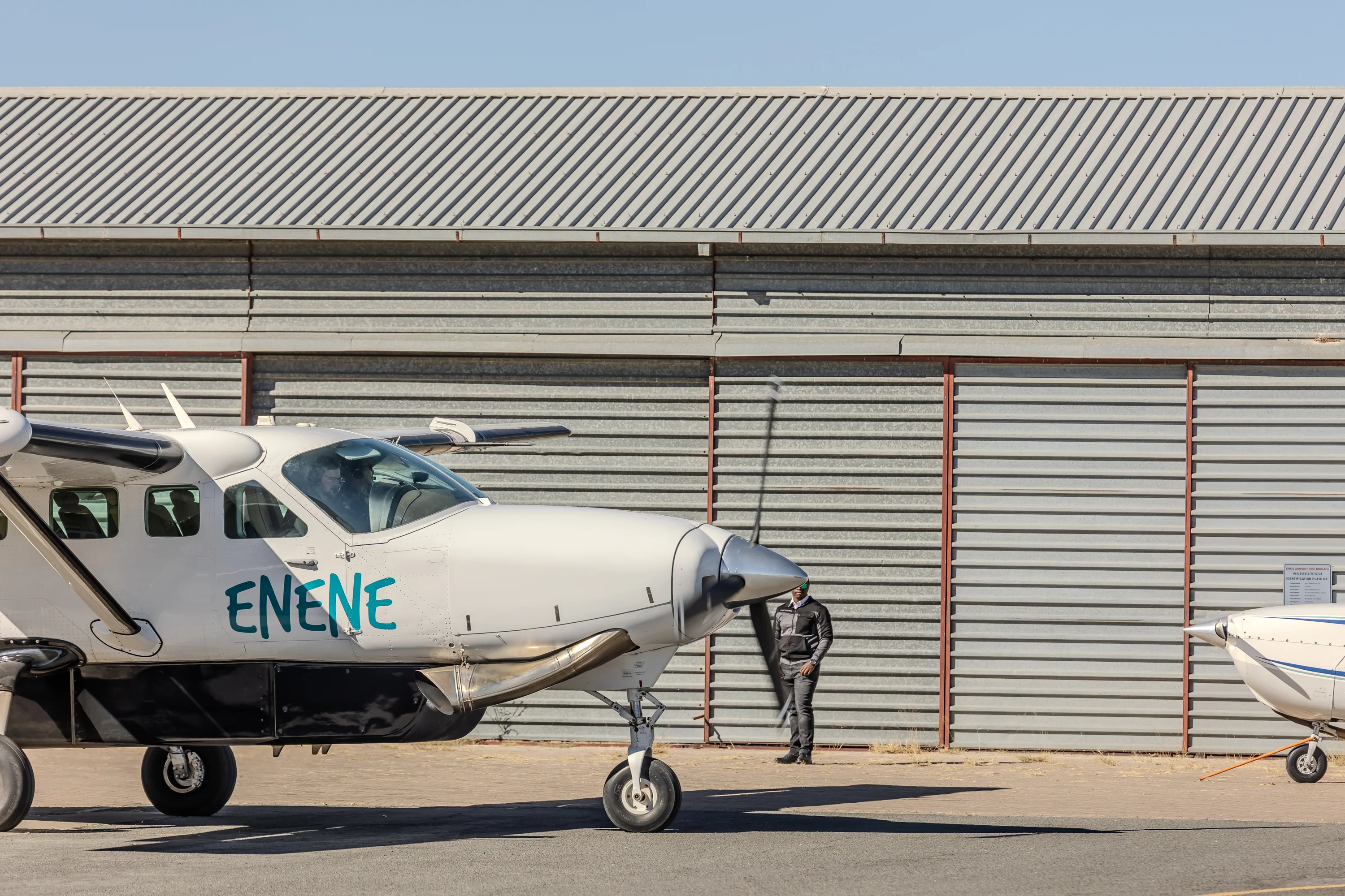 Aircraft ready outside the workshop