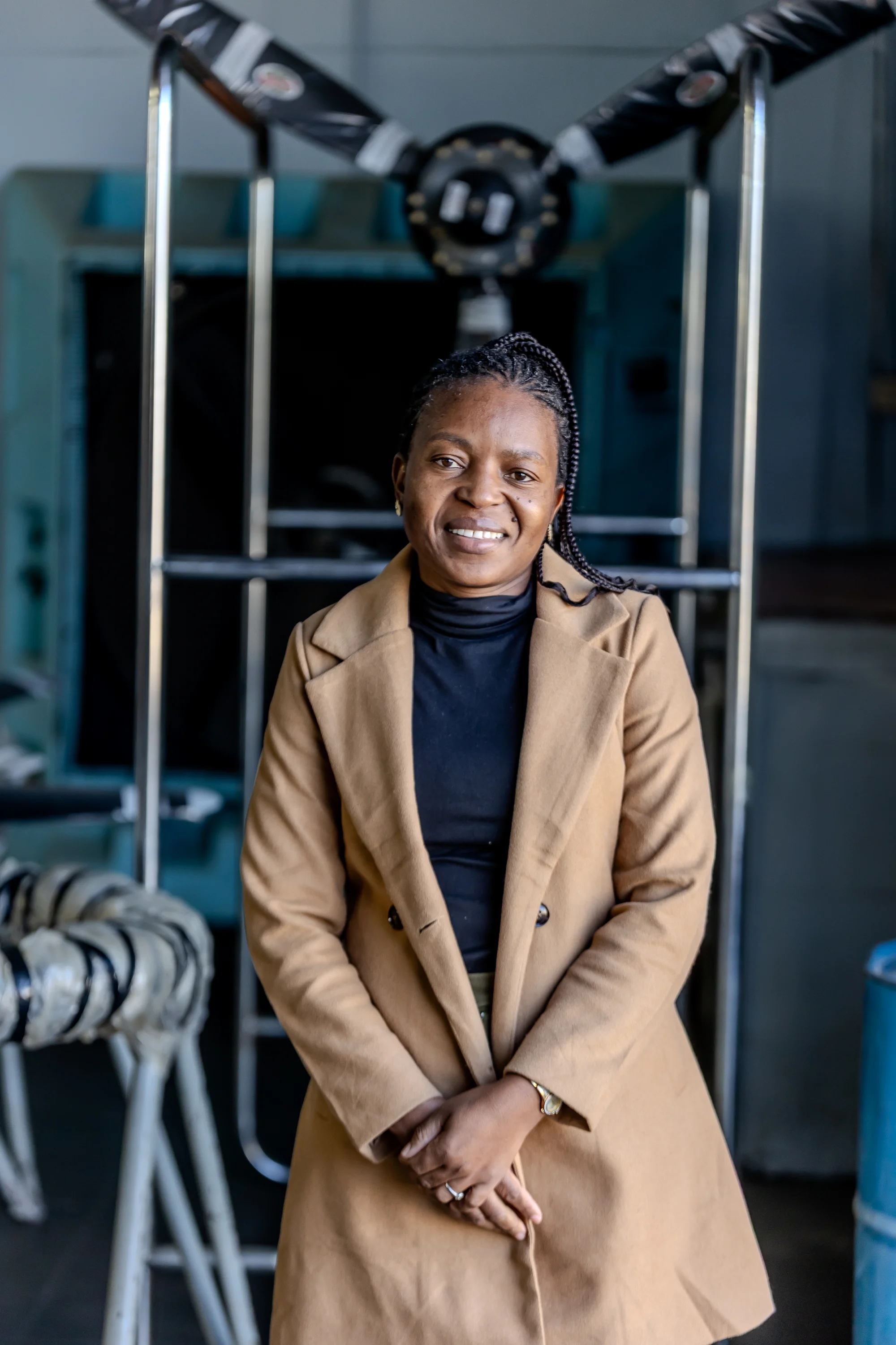Aircraft Propeller Specialists team member in the workshop